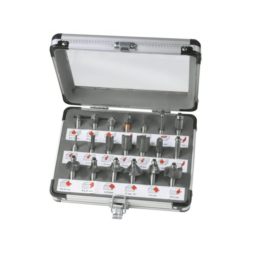 FERM Set de capete de freză PRA1008