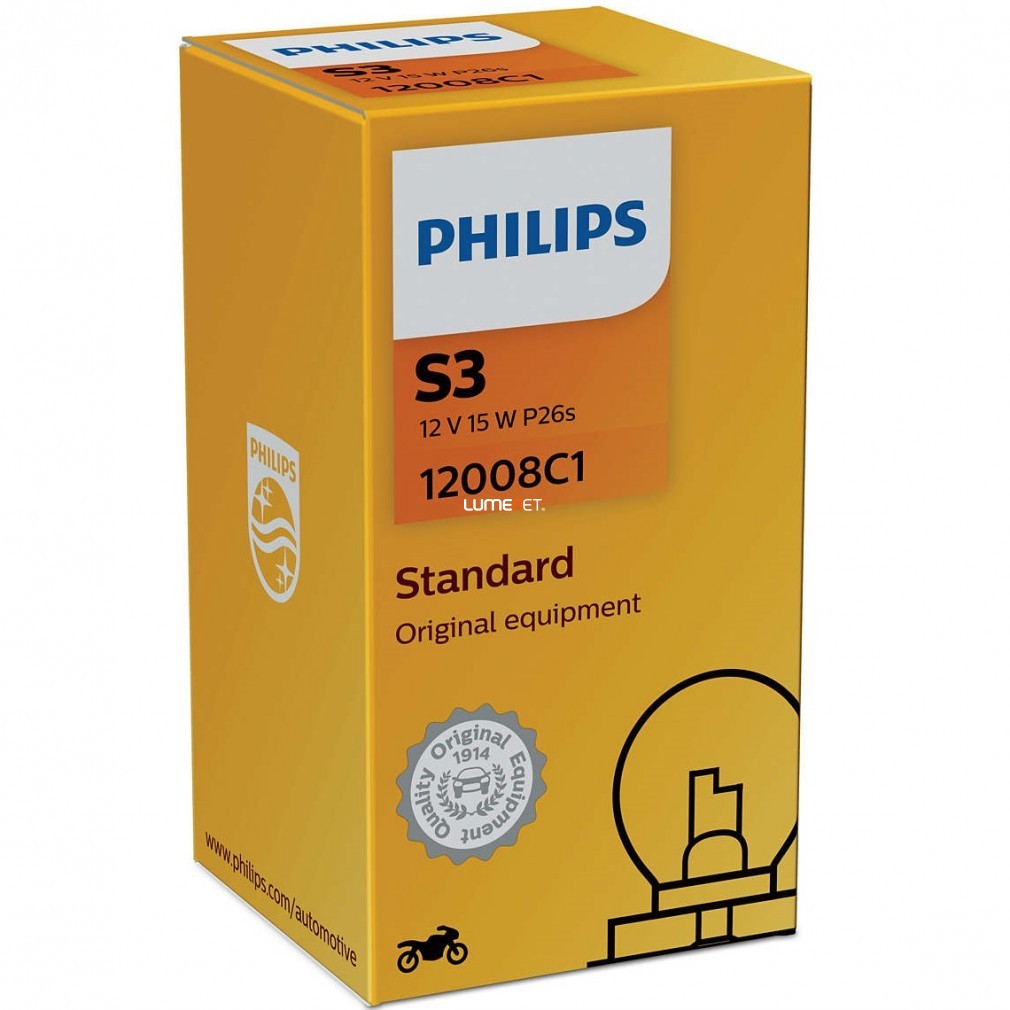 Philips Original Vision 12008C1 +30% S3 15W dobozos