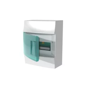   Tablou de distribuție mic, montat pe perete, cu ușă transparentă de 1/8, IP41, cu șină PE/N, ABB Mistral41W 1SPE007717F0321