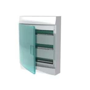   Tablou de distribuție mic, montat pe perete, cu ușă transparentă 3/54, IP41, cu șină PE/N, ABB Mistral41W 1SPE007717F1021