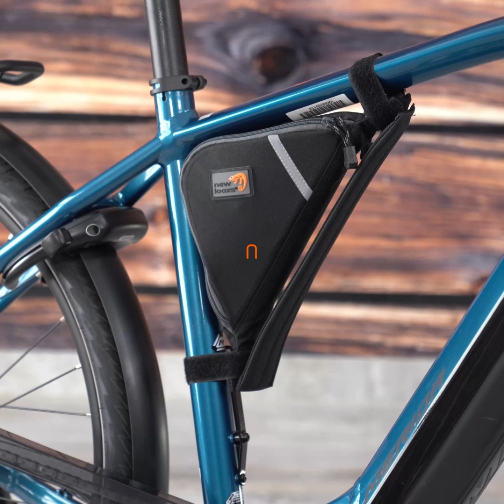 Geantă pentru cadru de bicicletă, neagră 1,2 l, 19 x 19 x 6 cm (Framebag)
