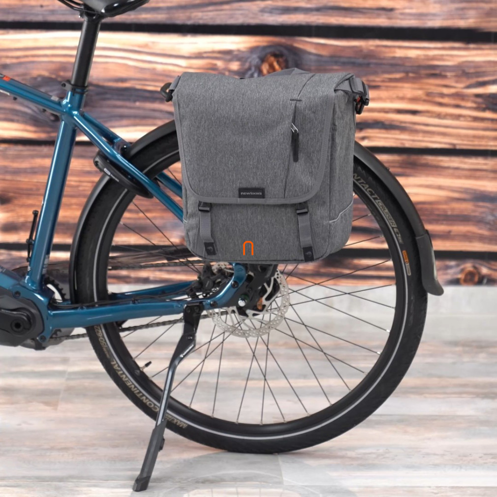 Geantă pentru bicicletă, gri, 16 l, 35 x 35 x 15 cm (Nova single)