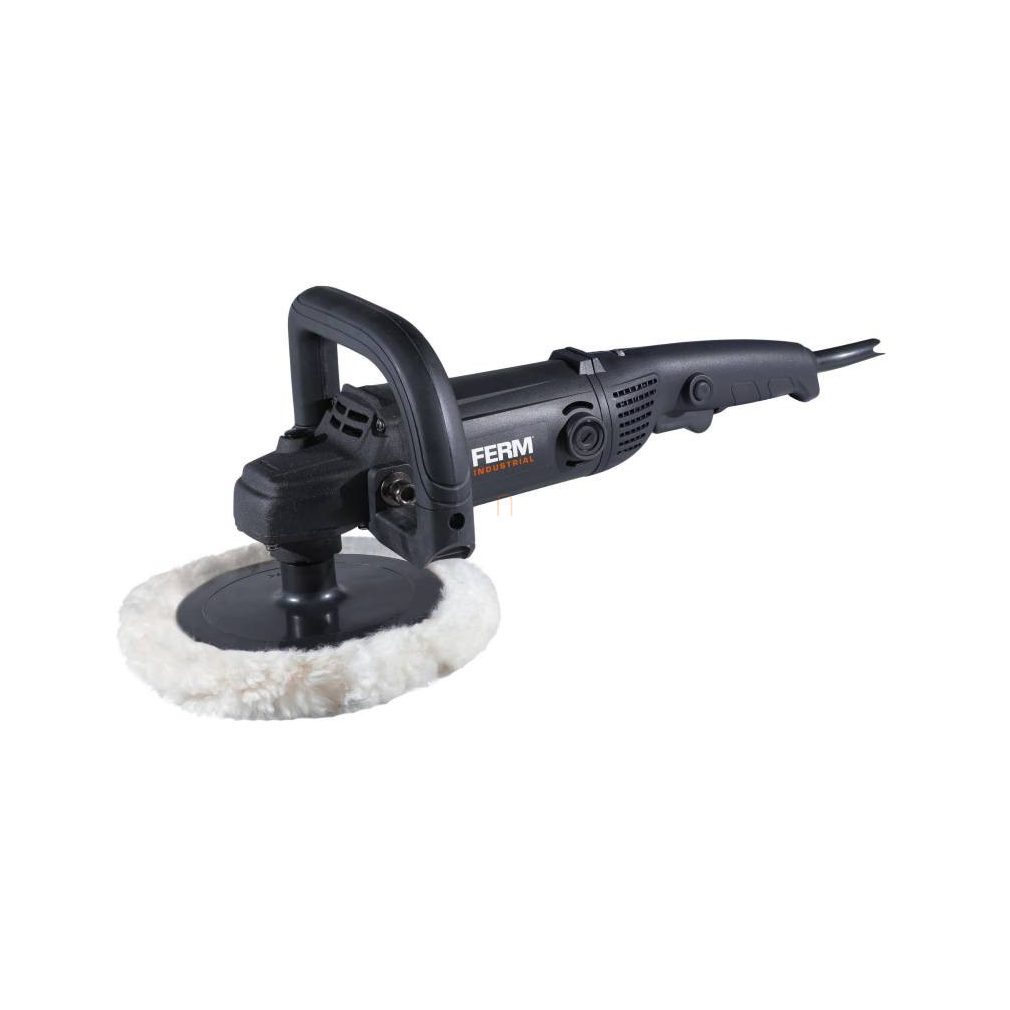 FERM Industrial polizor industrial 180 mm, 1400 W, 1000-3300 rpm, cablu de cauciuc de 3 metri AGM1120P