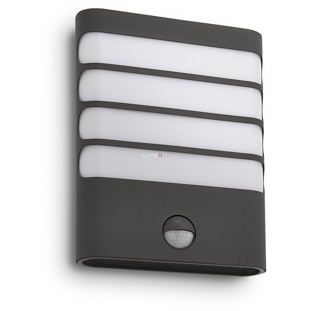 Philips LED lampă cu senzor de mișcare pentru exterior, alb-negru (Raccoon)