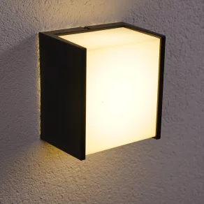   Lampă LED Philips pentru exterior, montată pe perete, de culoare gri (Macaw), în ambalaj deschis