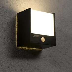   Lampă LED Philips pentru exterior, cu senzor de lumină și mișcare, alb cald, 3,5 W (Macaw)