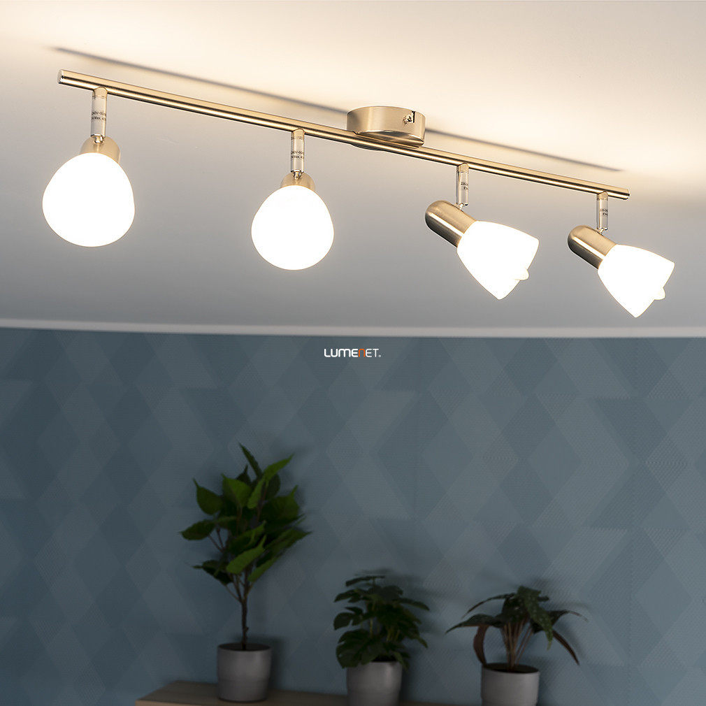 Philips lampă spot cu patru brațe și abajur opal (Essentials Burlap)