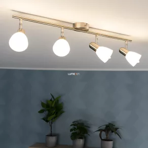   Spot Philips cu patru brațe și abajur opal (Essentials Burlap)