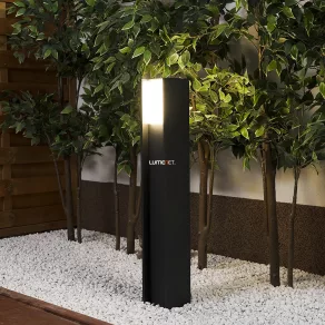   Lampă de podea LED inteligentă pentru exterior Philips Hue, alb cald, 9 W, 80 cm, gri (Turaco White)