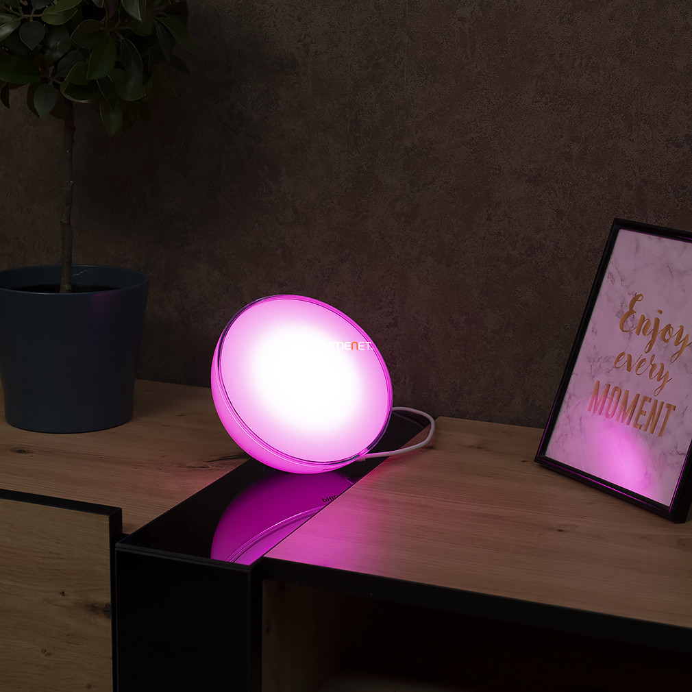 Philips Hue semisferică portabilă LED lampă ambientală, alb rece/cald, 6 W (Go White and Color Ambiance RGBW)