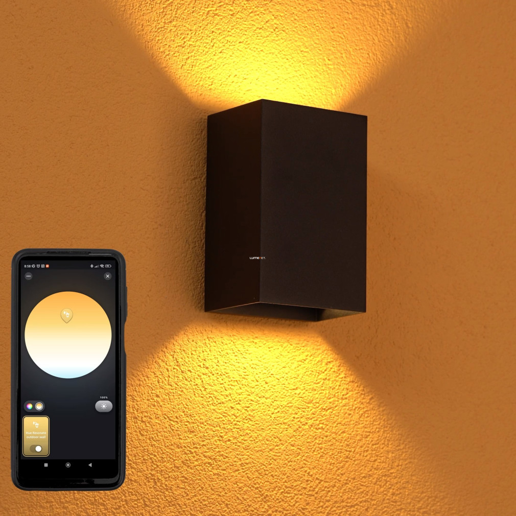 Philips Hue Resonate White and Color Ambiance kültéri le/fel világító fali LED lámpa