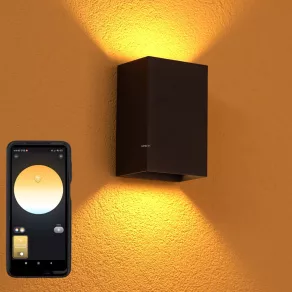   Philips Hue Resonate White and Colour Ambiance LED lampă de perete pentru exterior cu funcție de iluminare în sus/în jos, cu defect cosmetic