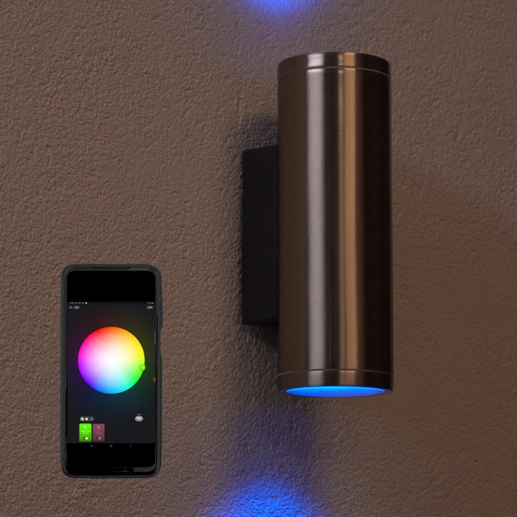 Philips Hue kültéri le/fel világító fali LED lámpa, ezüst (Appear)