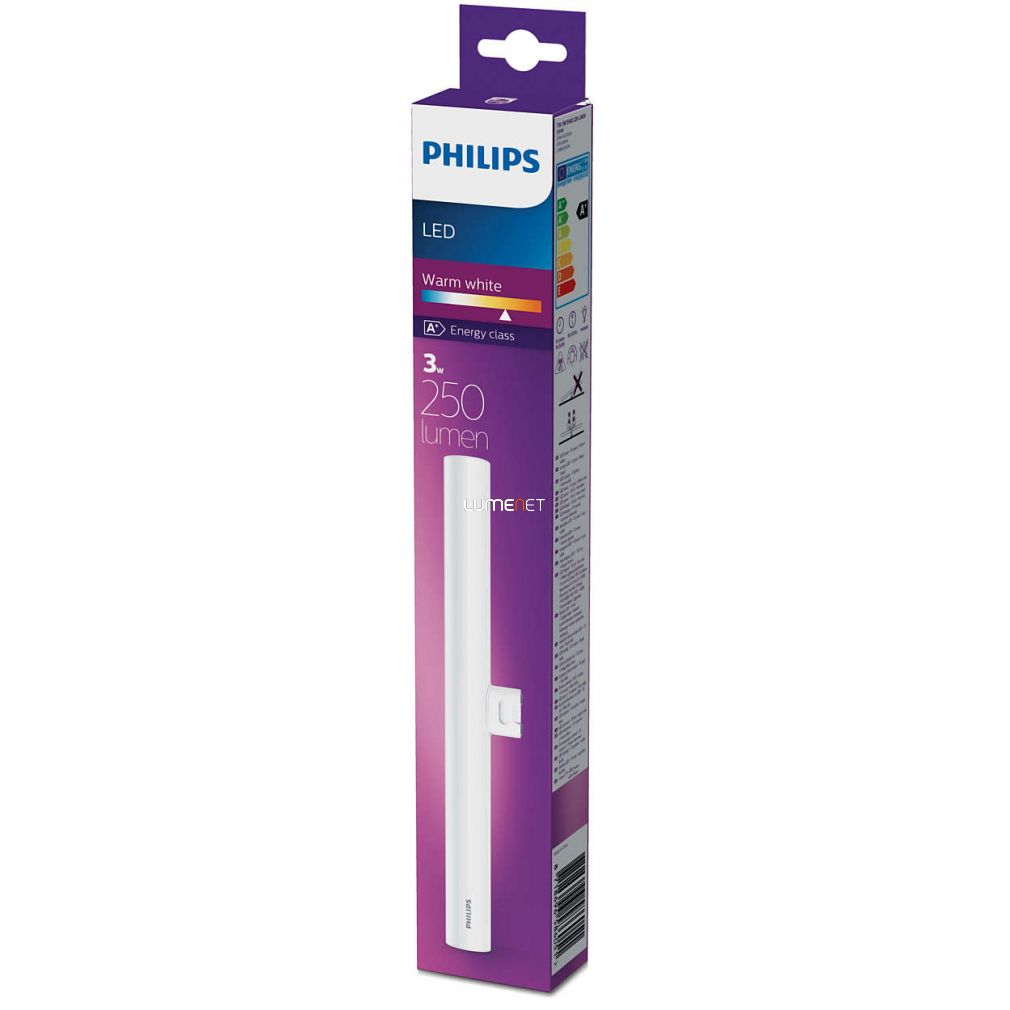 Philips S14d LED 3W 250lm 2700K 300mm înlocuire bec liniar