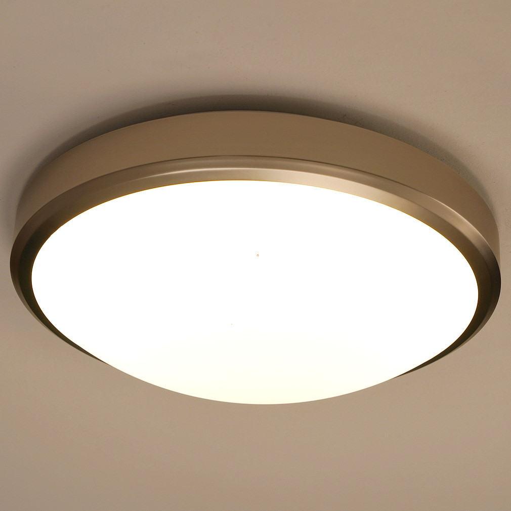 Philips LED plafonieră pentru baie, 17W 1500lm, alb cald, 30cm, nichel (Doris)
