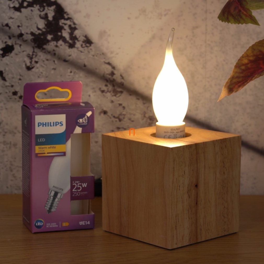 Philips E14 LED 2,2W 250lm 2700K alb cald opal bec - înlocuiește becul incandescent de 25W