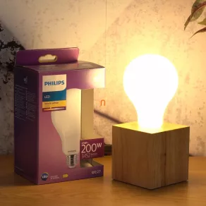   Philips E27 LED 23 W, 3452 lm, 2700 K, alb cald – în locul unui bec incandescent de 200 W