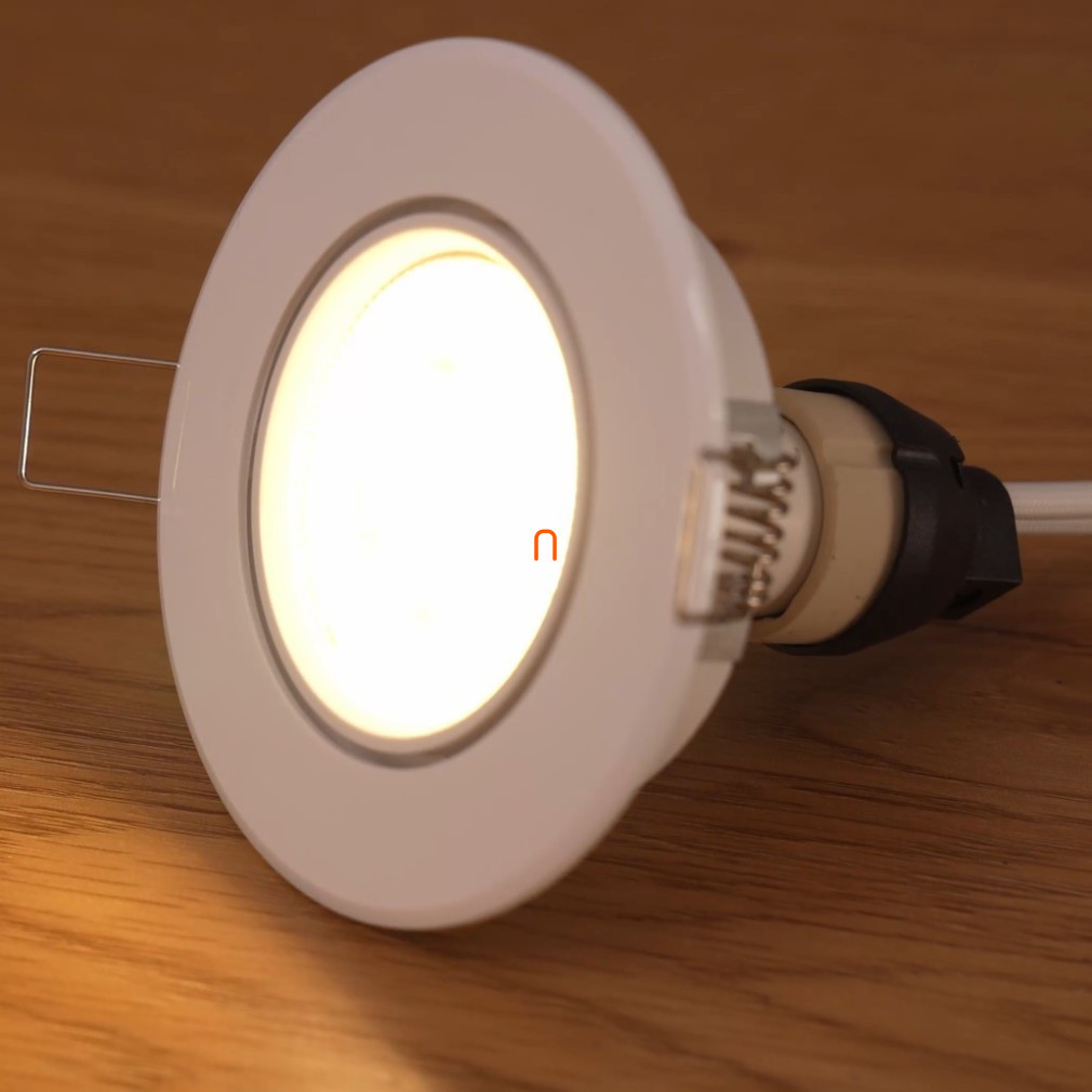 Philips GU10 LED 3W 230lm 2700K alb cald 36° - înlocuiește becul de 35W + cadru înclinabil