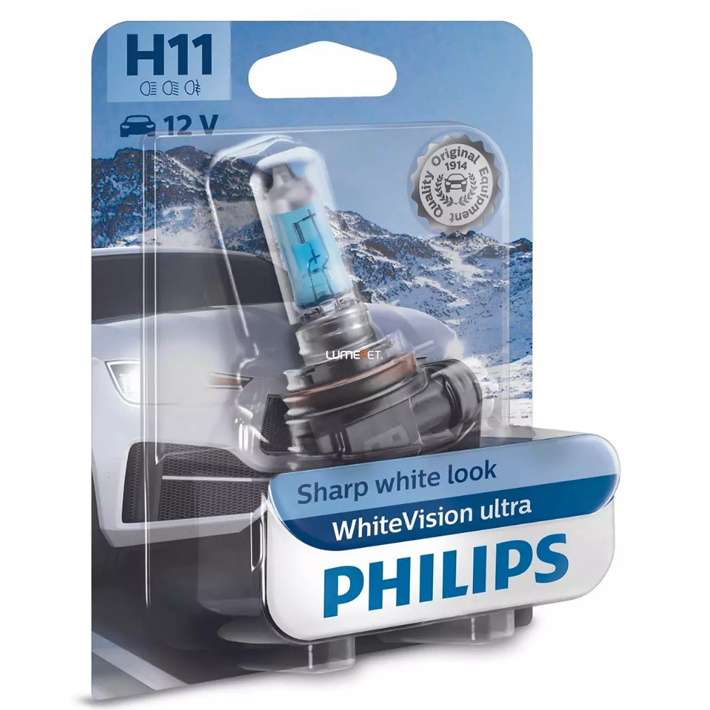 H11 bec de auto +60% 1 bucată (White Vision Ultra)