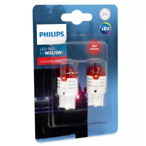 LED-uri auto W21/5W, 2 bucăți/pachet, roșu (Pro3000)