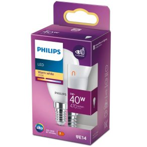   Philips E14 LED, 4,9 W, 470 lm, 2700 K, opal - înlocuiește becul de 40 W