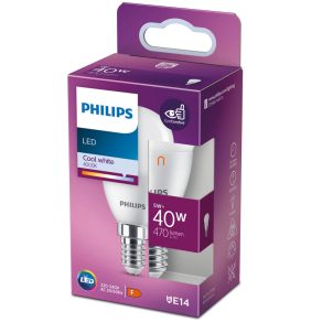   Philips E14 LED, 4,9 W, 470 lm, 4000 K, opal - înlocuiește becul incandescent de 40 W