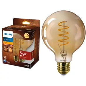   Philips E27 LED Vintage 4W 250lm 1800K alb cald - înlocuiește becul de 25W