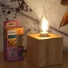Bec LED Philips E14 tip lumânare, transparent, 3,4 W, 470 lm, alb cald intens, cu intensitate reglabilă – înlocuiește becul incandescent de 40 W (Classic WarmGlow)