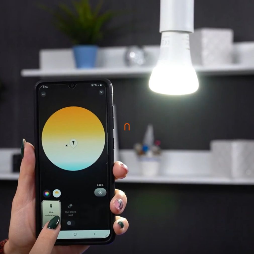 Philips Hue White Ambiance inteligent E27 LED, alb rece/alb cald, 6 W, 2 buc./pachet