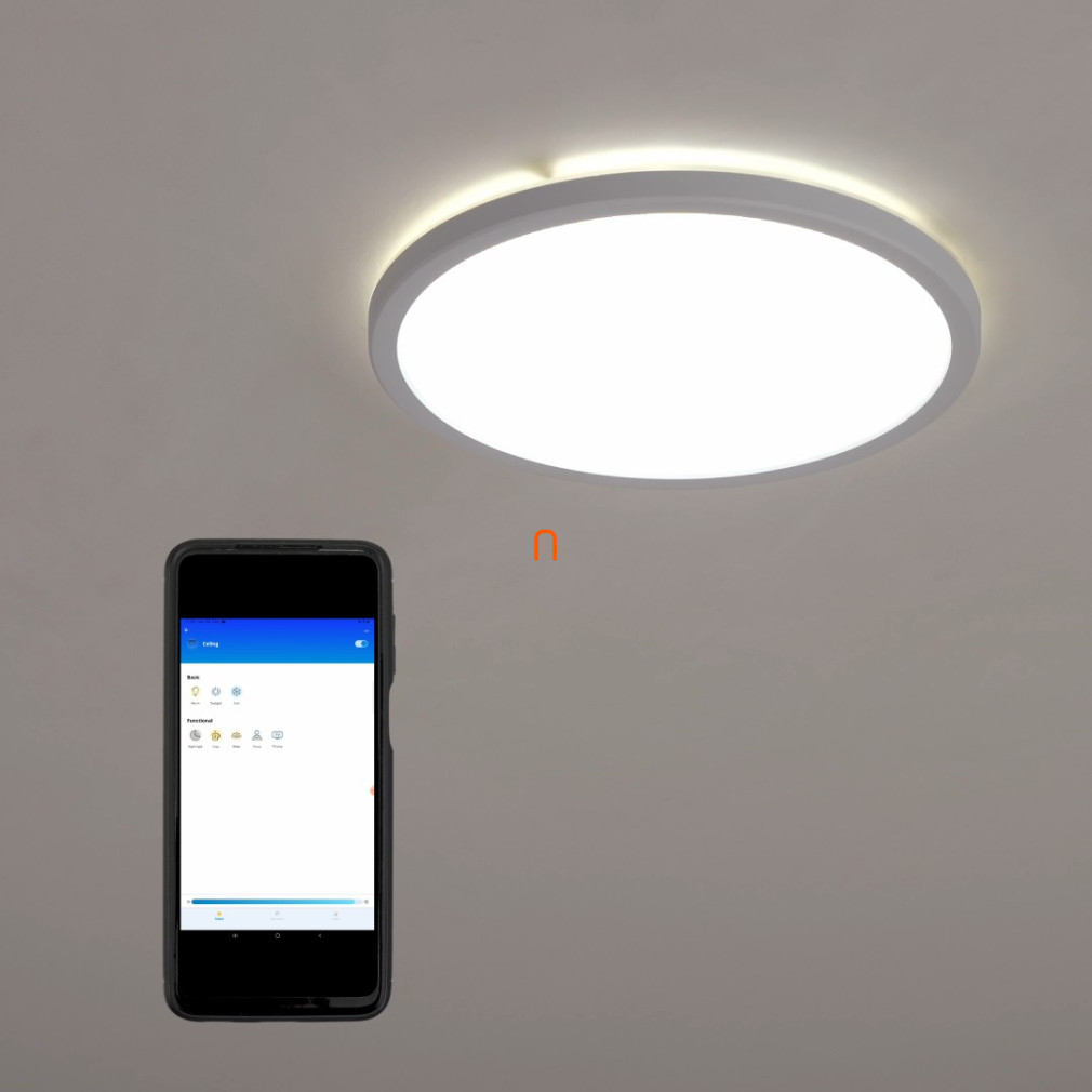 WiZ-SuperSlim-Wi-Fi-BT-14W-1300lm-2700-6500K-szabalyozhato-mennyezeti-LED-lampa-24cm--feher