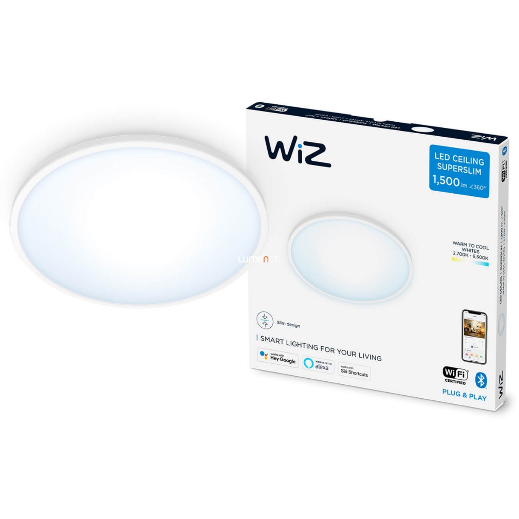 WiZ-SuperSlim-Wi-Fi-BT-16W-1500lm-2700-6500K-szabalyozhato-mennyezeti-LED-lampa-29cm--feher