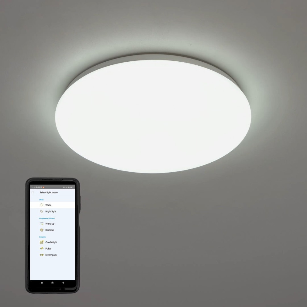 WiZ Adria Wi-Fi, Bluetooth 17W 1600lm 4000K lampă LED de tavan reglabilă 32cm