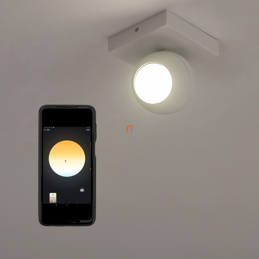 Philips Hue Buckram White Ambiance LED spot lamp, white
