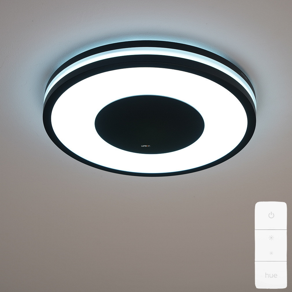 Philips Hue Bluetooth Being White Ambiance LED plafonier, negru + comutator DIM