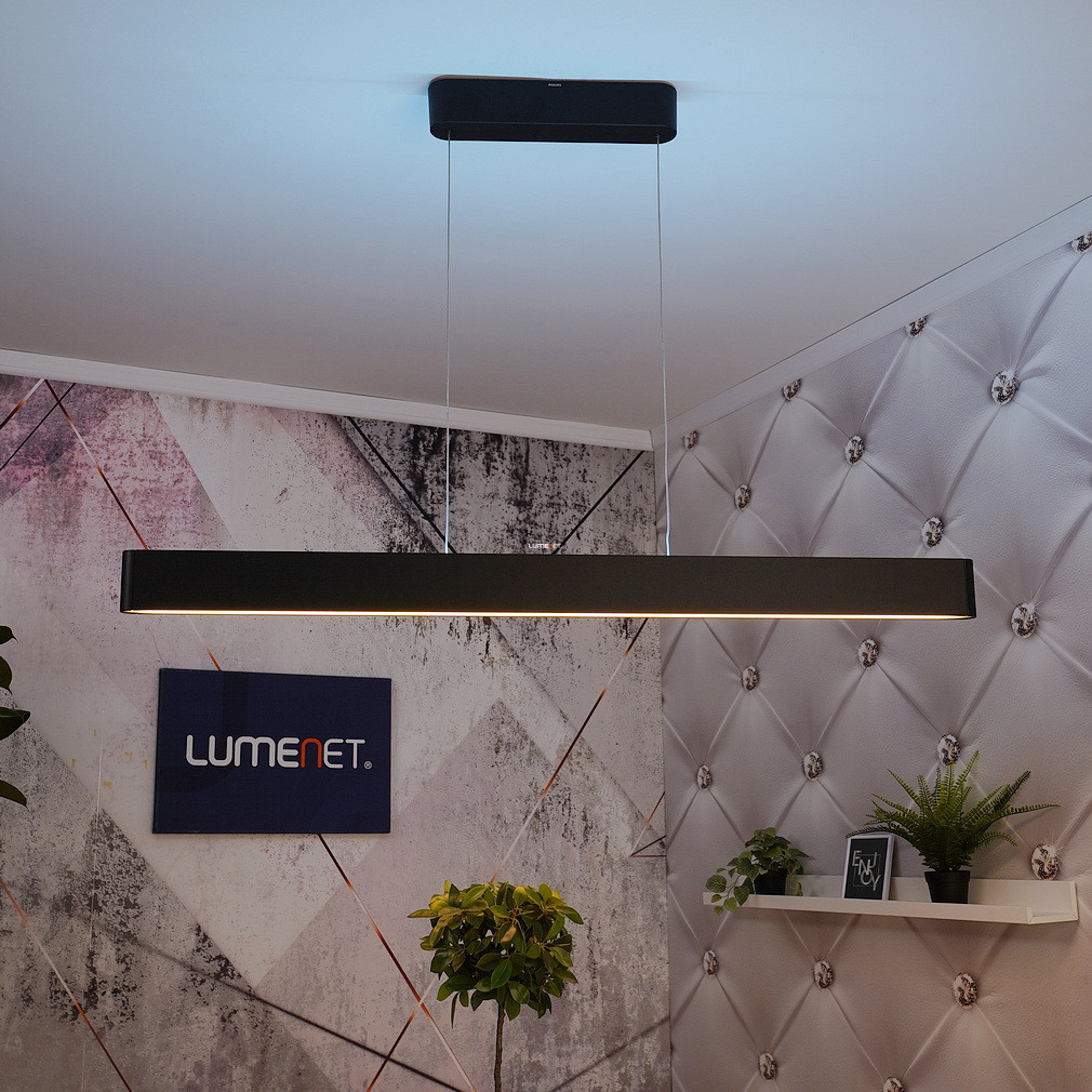 Philips Hue Ensis White and Color Ambiance LED lampă suspendată, negru
