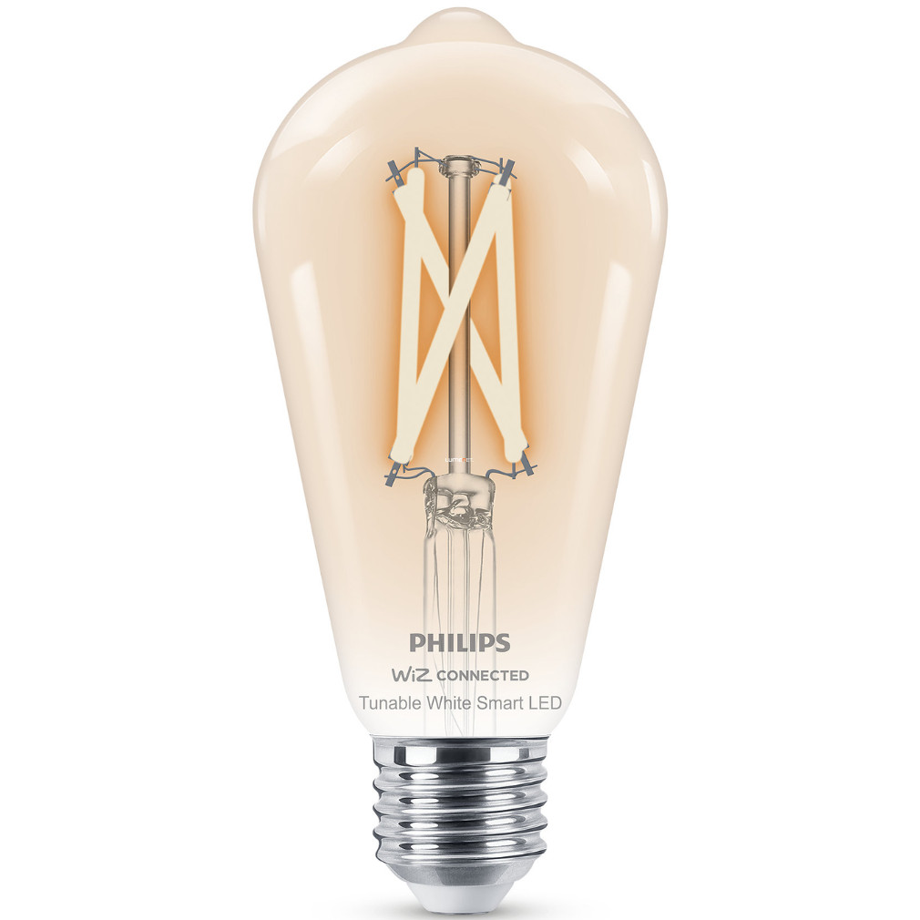 WiZ smart E27 LED, formă Edison, 2200-6500 K, înlocuiește becul de 60W