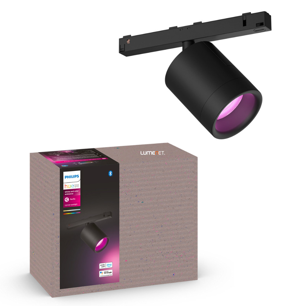 Philips Hue Perifo White și Color Ambiance track spot, extensie, negru