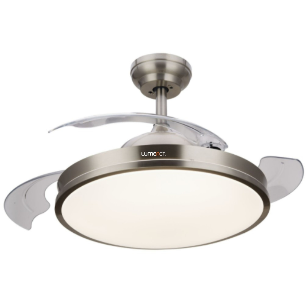 Ventilator Philips cu telecomandă, LED, DC 28W+35W 3000-5500K 4500lm, nichel (Bliss)