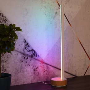   Lampa de birou Philips Hue Gradient Signe White and Color Ambiance, albă