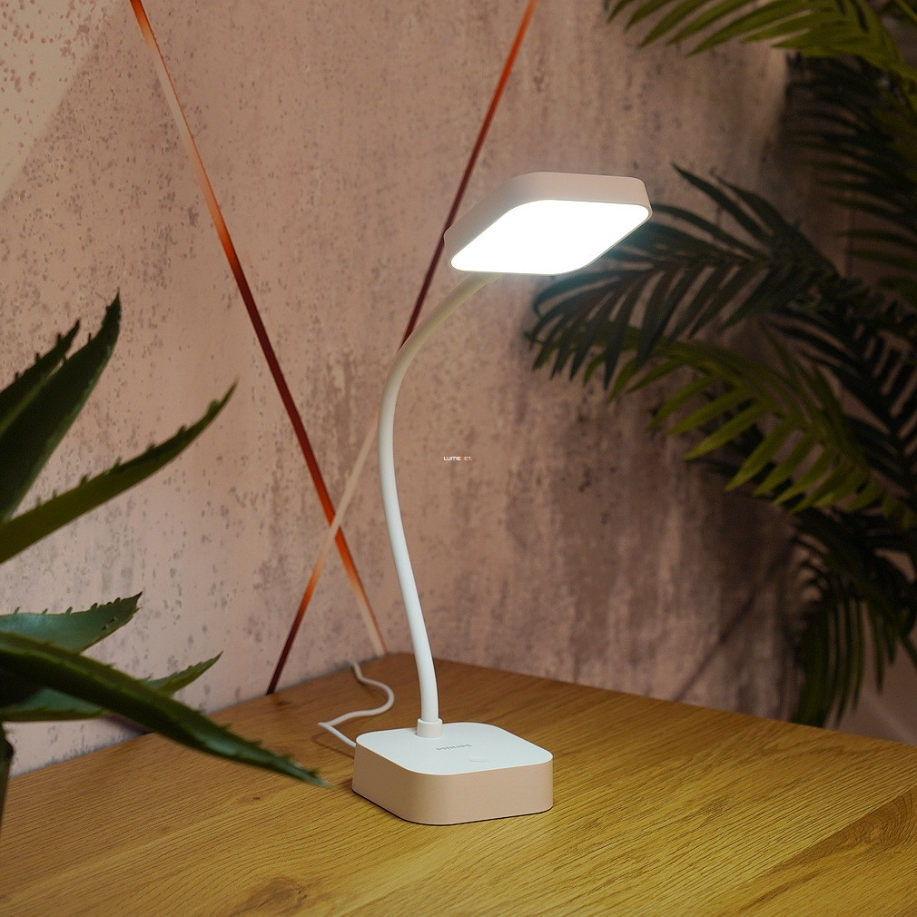 Lampa LED de masă reîncărcabilă Philips, reglabilă, alb extra rece, 5 W, (Rock)