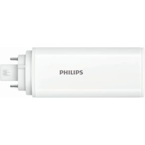   LED PL-T 6,5 W GX24q-2 4P 720 lm 3000 K sursă de lumină albă caldă Ra80 HF CorePro LED LED (înlocuiește tubul fluorescent compact de 18 W) pentru EVG) 929003576302 Philips