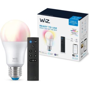   WiZ smart E27 LED cu telecomandă, 2200-6500 K, înlocuiește un bec de 60 W (RGBW)