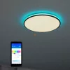 Lampă LED de tavan WiZ Rune cu Wi-Fi și Bluetooth, 21 W, 2100 lm, 2700–6500 K, RGBW, negru