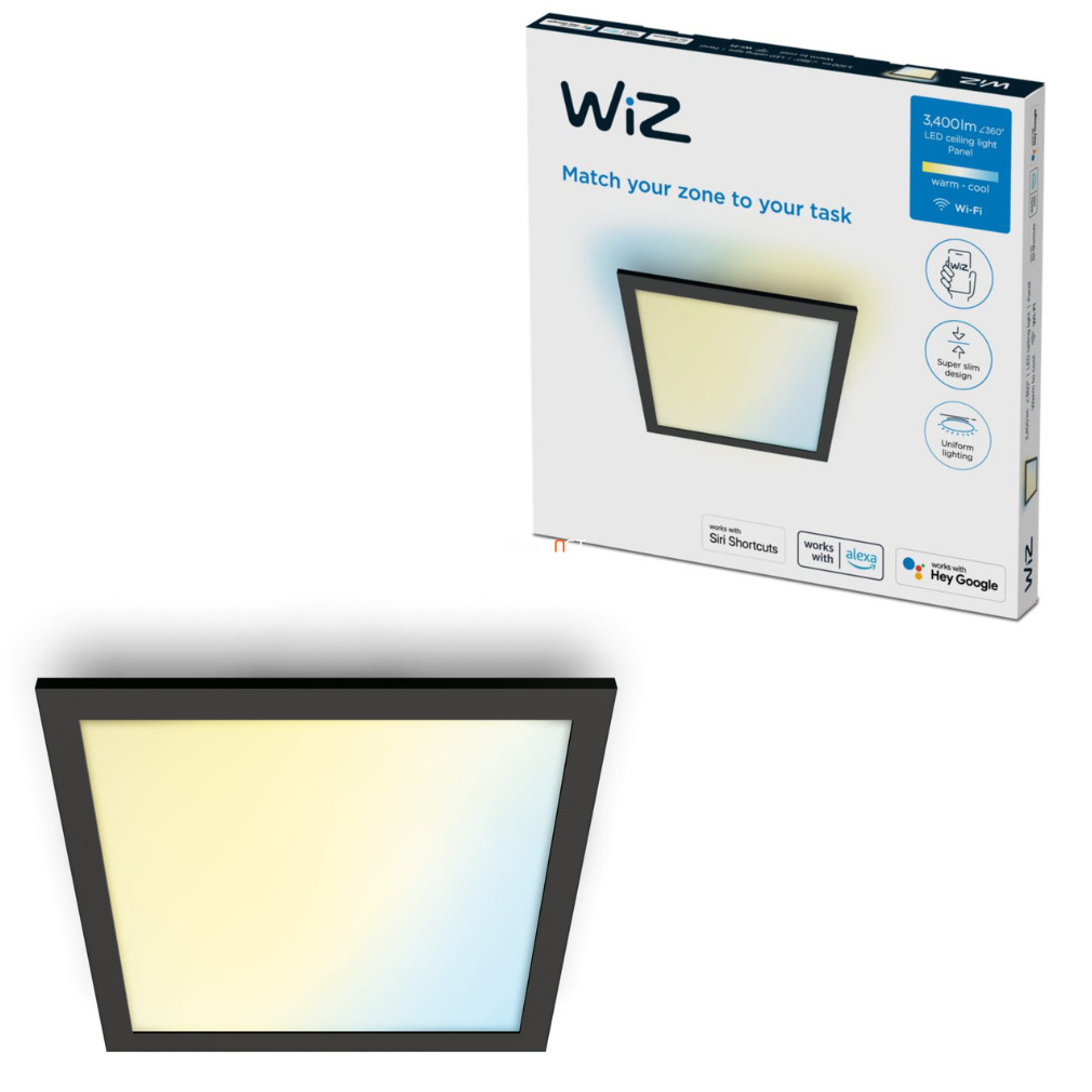 WiZ okos LED panel hidegfehér/melegfehér, 36W