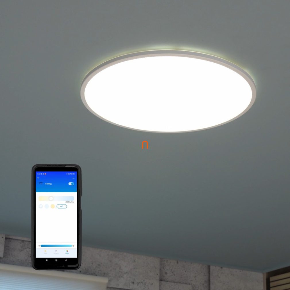 WiZ Super Slim Wi-Fi, Bluetooth 36W 3800lm 2700-6500K lampă LED de tavan, alb