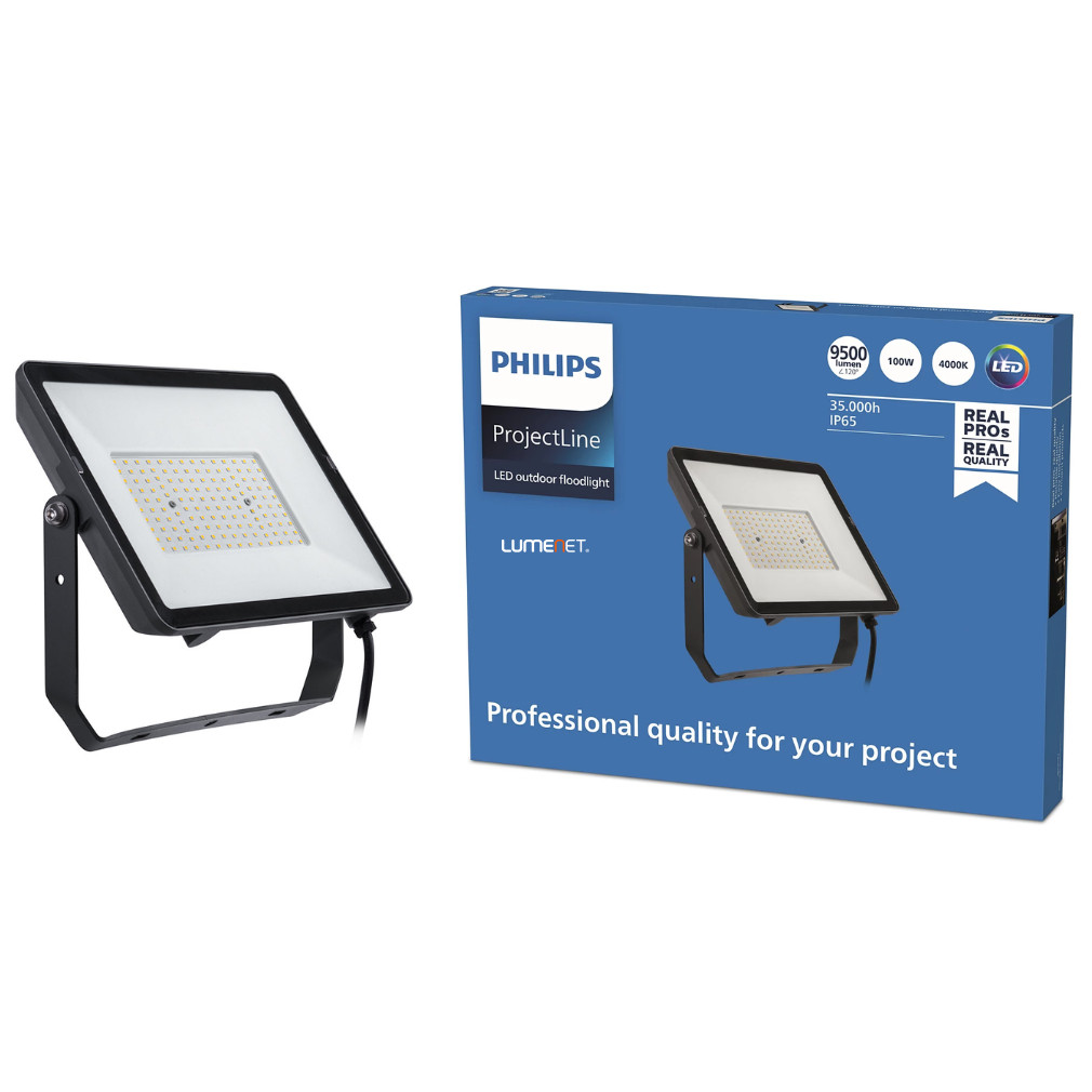 Philips LED reflektor 100W hidegfehér 9500lm IP65 (ProjectLine Floodlight)