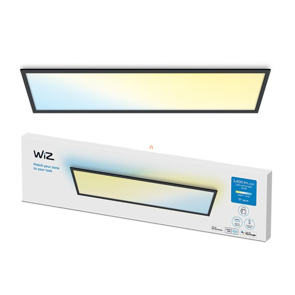 WiZ Plafon RT 36W 3400lm 2700-6500K panou LED pentru tavan, negru