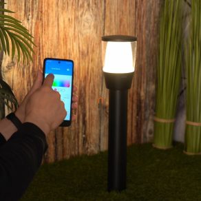   Kit de pornire pentru lampă de podea inteligentă LED WiZ pentru exterior, cu adaptor de rețea, 2700-5000 K, 3,6 W (Elpas RGBW)