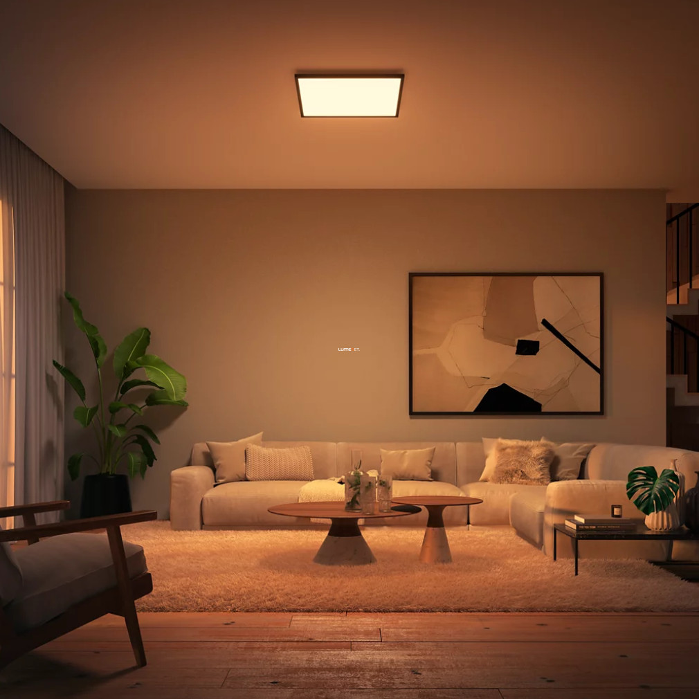 Panou LED inteligent Philips Hue cu telecomandă, 39 W (Aurelle White Ambiance)