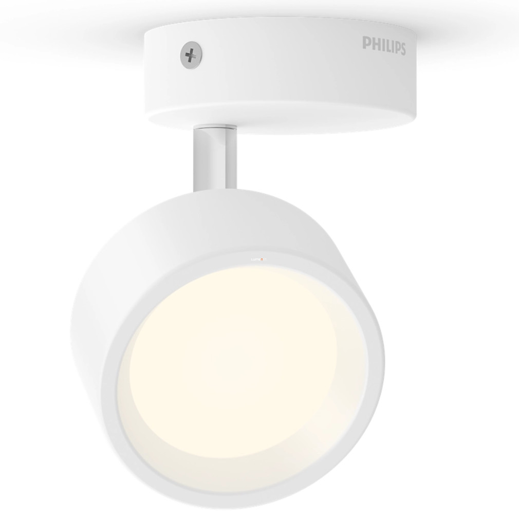 Lampă spot LED Philips cu brațe, alb cald, 5,5 W, alb (Brecia Spot)